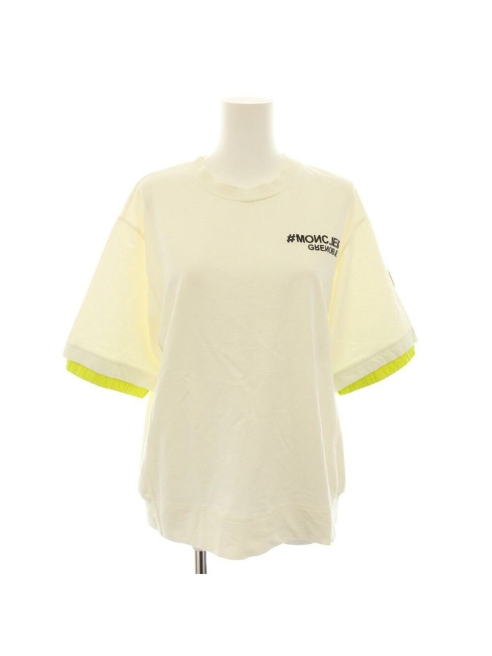 Moncler Grenoble T-Shirt Manica Corta Crew Neck Short Sleeve Logo Mesh Contrast